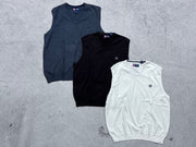 Oversized Chaps Vest Sweaters